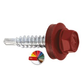 4,8x19mm-es Hlf. önfúró Fűzőcsavar RAL 3005