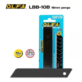   OLFA LBB-10B Standard törhető tartalékpenge, 18 mm (10 db)