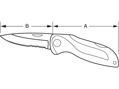 BAHCO Sportkés, összecsukható bicska, 170 mm