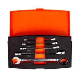 BAHCO Racsnis csillag-villáskulcs készlet, 5 részes