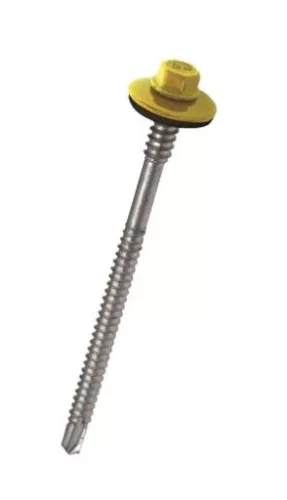 5,5/6,3x180mm Hlf. Șurub de panou RAL 6021 pentru lucrători independenți