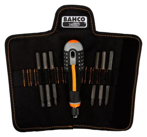 BAHCO ERGO™ cserélhető pengés csavarhúzó készlet, lapos-PH-PZ (6 részes)