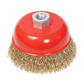 Fazékkefe, hullámos réz 100x0,3 mm M14 