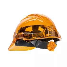 PORTWEST Védősisak PV50, átlátszó, használható: 7 év gyártástól, NARANCSSÁRGA(- Készlet erejéig! Ne