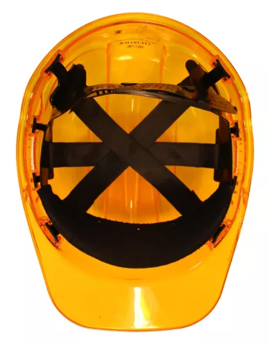 PORTWEST Védősisak PV50, átlátszó, használható: 7 év gyártástól, NARANCSSÁRGA(- Készlet erejéig! Ne