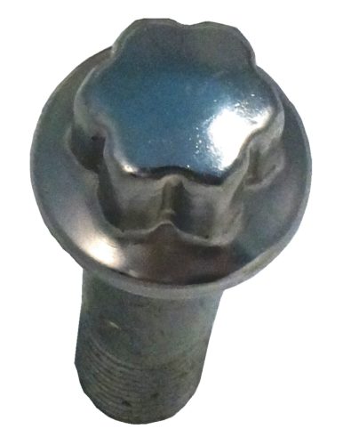 Cheie tubulară BAHCO pentru șuruburi de roată antifurt Mercedes de 1/2", extinsă, cu protecție din plastic, 17 mm