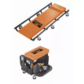 Pat cu rotile și scaun de lucru BAHCO