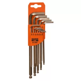 Set chei Allen BAHCO, capăt sferic, nichelate, 12 bucăți