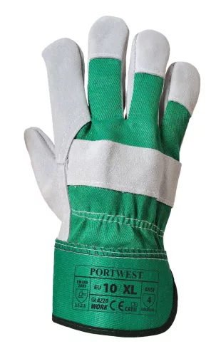 Védőkesztyű Prémium bőrkesztyű A220 PORTWEST Szín: zöld, Méret: XL