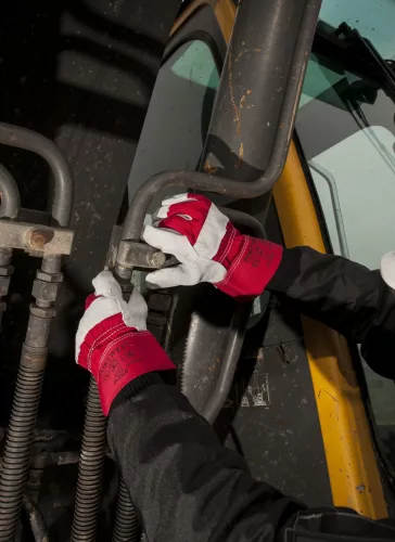 Védőkesztyű Prémium bőrkesztyű A220 PORTWEST Szín: piros, Méret: XL