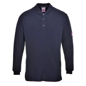   PORTWEST Lángálló teniszpóló (FR10) Szín: tengerészkék, Méret: 3XL