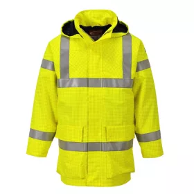   Jachetă de ploaie Bizflame Rain Hi-Vis, antistatică, ignifugă, S774 PORTWEST, culoare: galben, mărime: 2XL