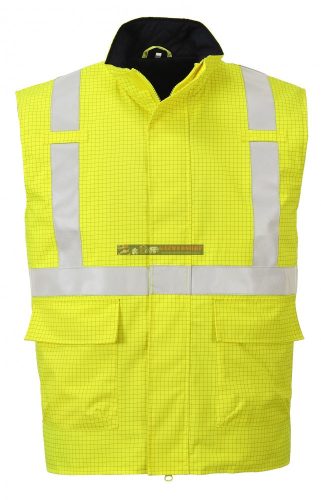 Vestă antistatică Bizflame Rain Hi-Vis FR S776 PORTWEST Culoare: galben, Mărime: XL