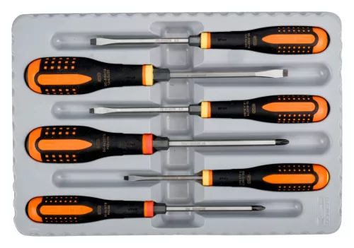 BAHCO ERGO™ Üthető csavarhúzó készlet, lapos-PH (6 részes)