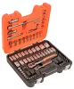 Set chei tubulare BAHCO, 1/2" și 1/4", 77 de piese