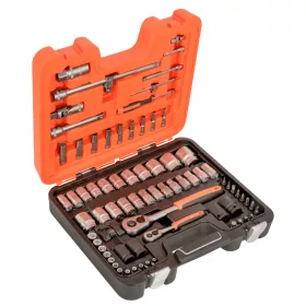   Set chei tubulare BAHCO, 1/2" și 1/4", 77 de piese