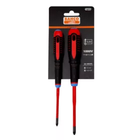   Set șurubelnițe subțiri izolate BAHCO ERGO™, PZ (2 piese)