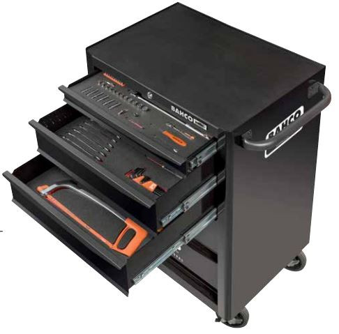 BAHCO 7 fiókos szerszámkocsi szerszámokkal- 166 részes feltöltés