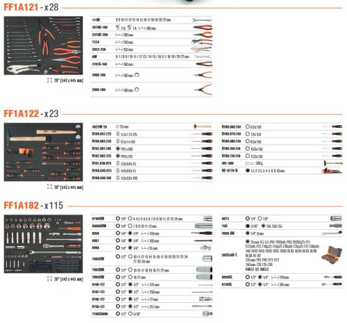 BAHCO 7 fiókos szerszámkocsi szerszámokkal- 166 részes feltöltés
