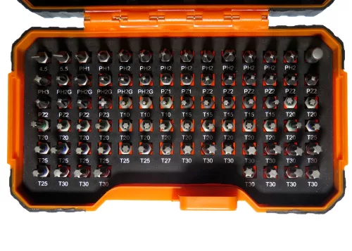 BAHCO Bitkészlet, színes, 100 részes