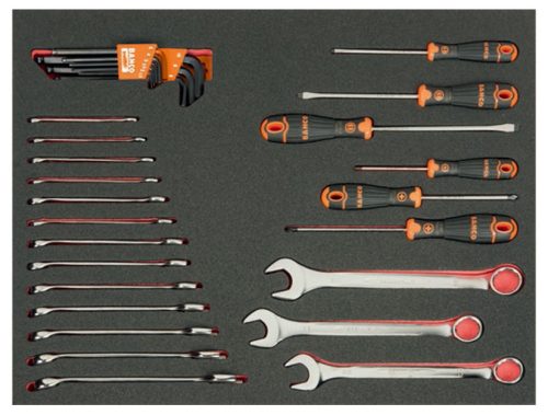 Cărucior de scule BAHCO cu 6 sertare și capacitate de 214 piese