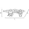 Set de genți de centură BAHCO rezistente, 565x150x320mm, 1,26kg