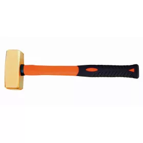   Ciocan de spargere a pietrelor BAHCO, fără scântei, cu mâner din fibră de sticlă, aluminiu-bronz, 3 kg