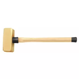   Ciocan de spargere a pietrelor BAHCO, fără scântei, mâner din lemn, aluminiu-bronz, 4 kg