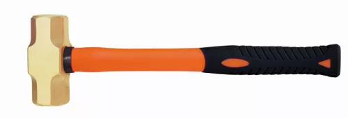 Ciocan de impact BAHCO fără scântei, cu mâner din fibră de sticlă, aluminiu-bronz, 450 g