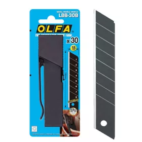   OLFA LBB-30B Keskenyebb élszögű edzett tördelhető penge 18 mm (30 db)