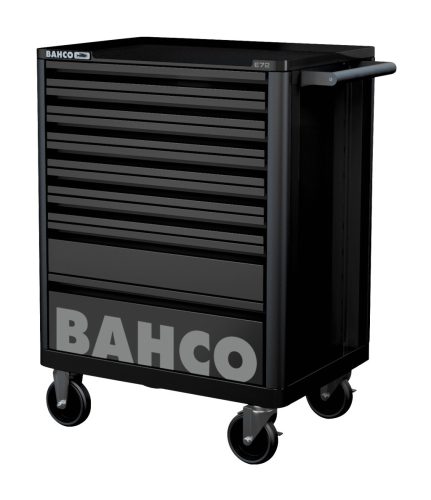 Cărucior scule gol BAHCO E72 line cu 8 sertare (RAL-9005) negru