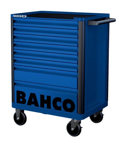 Cărucior scule gol cu 8 sertare BAHCO E72 line (RAL-5002) albastru