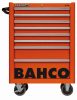 Cărucior scule gol BAHCO C75 cu 8 sertare (RAL-2009) portocaliu