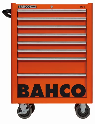 BAHCO C75 8 fiókos üres szerszámkocsi (RAL-2009) narancssárga