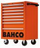 Cărucior scule gol BAHCO C75 cu 8 sertare (RAL-2009) portocaliu