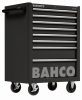 Cărucior scule gol BAHCO C75 cu 8 sertare (RAL-9005) negru