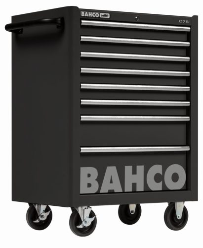 Cărucior scule gol BAHCO C75 cu 8 sertare (RAL-9005) negru