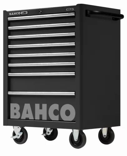 BAHCO C75 8 fiókos üres szerszámkocsi (RAL-9005) fekete