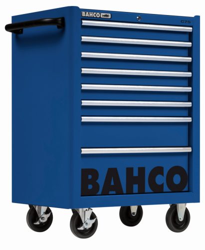 Cărucior scule gol BAHCO C75 cu 8 sertare (RAL-5002) albastru