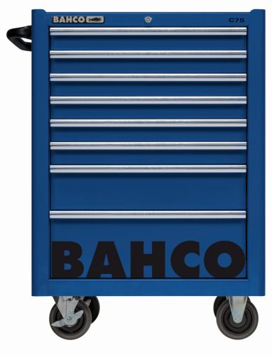 Cărucior scule gol BAHCO C75 cu 8 sertare (RAL-5002) albastru