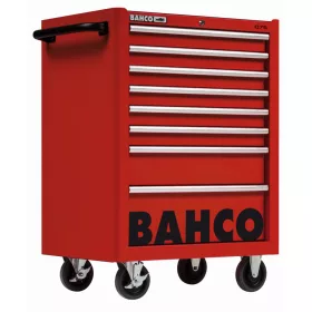 BAHCO C75 8 fiókos üres szerszámkocsi (RAL-3001) piros