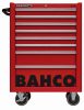 Cărucior scule gol BAHCO C75 cu 8 sertare (RAL-3001) roșu