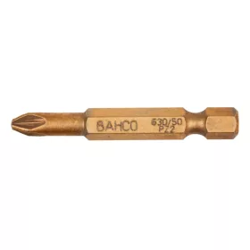 BAHCO Gyémánt bit PZ2 csavarokhoz, 50mm, 5 bit/csomag