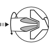 BAHCO Gyémánt bit PH3 csavarokhoz, 25mm, 5bit/csomag