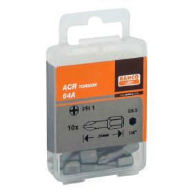 Bit BAHCO ACR pentru șuruburi PH1, 25 mm (10 buc.)
