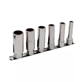   Set chei tubulare prelungite BAHCO de 1/2", bi-hexagonale, 6 piese (10-22 mm)