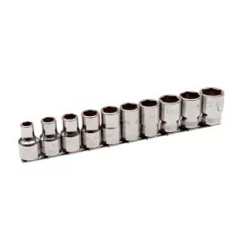   Set chei tubulare BAHCO de 1/2", hexagonale, 10 piese (10-22 mm)