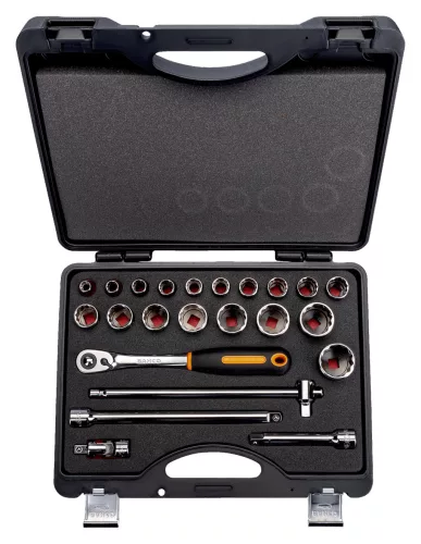 BAHCO Set chei tubulare 1/2", AF, 23 buc