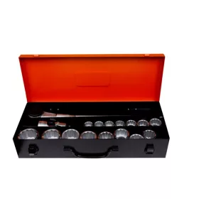   Set chei tubulare BAHCO de 3/4", bi-hexagonale, 23 de piese