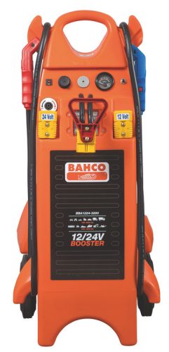 BAHCO Akkumulátor töltő és indító 12/24V, 3.200/1.600A